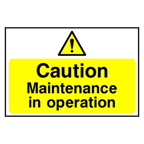 Achtung wartung schild oder - wartung,
