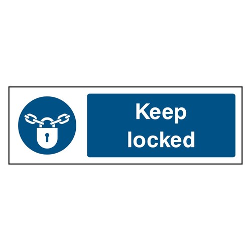 Keep locked schild - keep,